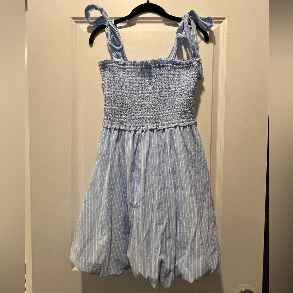 Red Dress Sincerely Sweet Blue Striped Dress